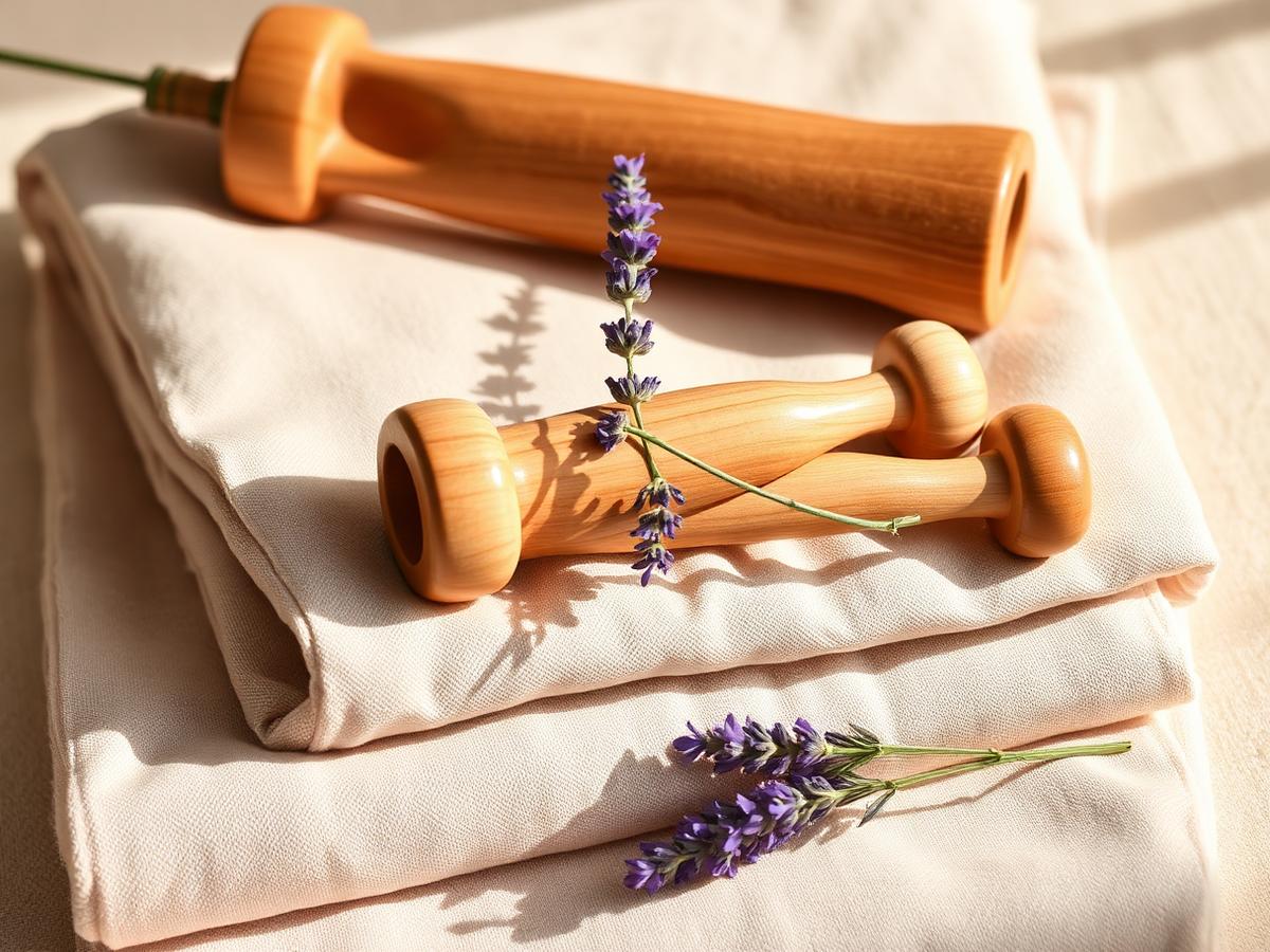 Outils de maderothérapie utilisés pour les soins minceur à Meknès